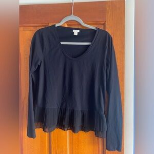 JCrew black long sleeve
